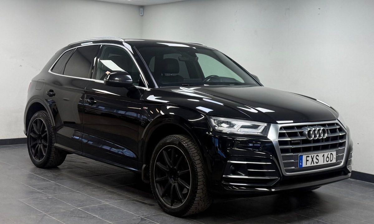 2020 Audi Q5 40 TDI Q S Line *Alpinpkt*Värmare*Cockpit*Matrix*Spec