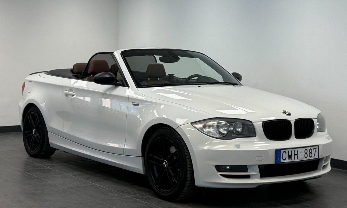 2008 BMW 120 i Convertible Läder fint skick 170hk finans fr. 1050kr/